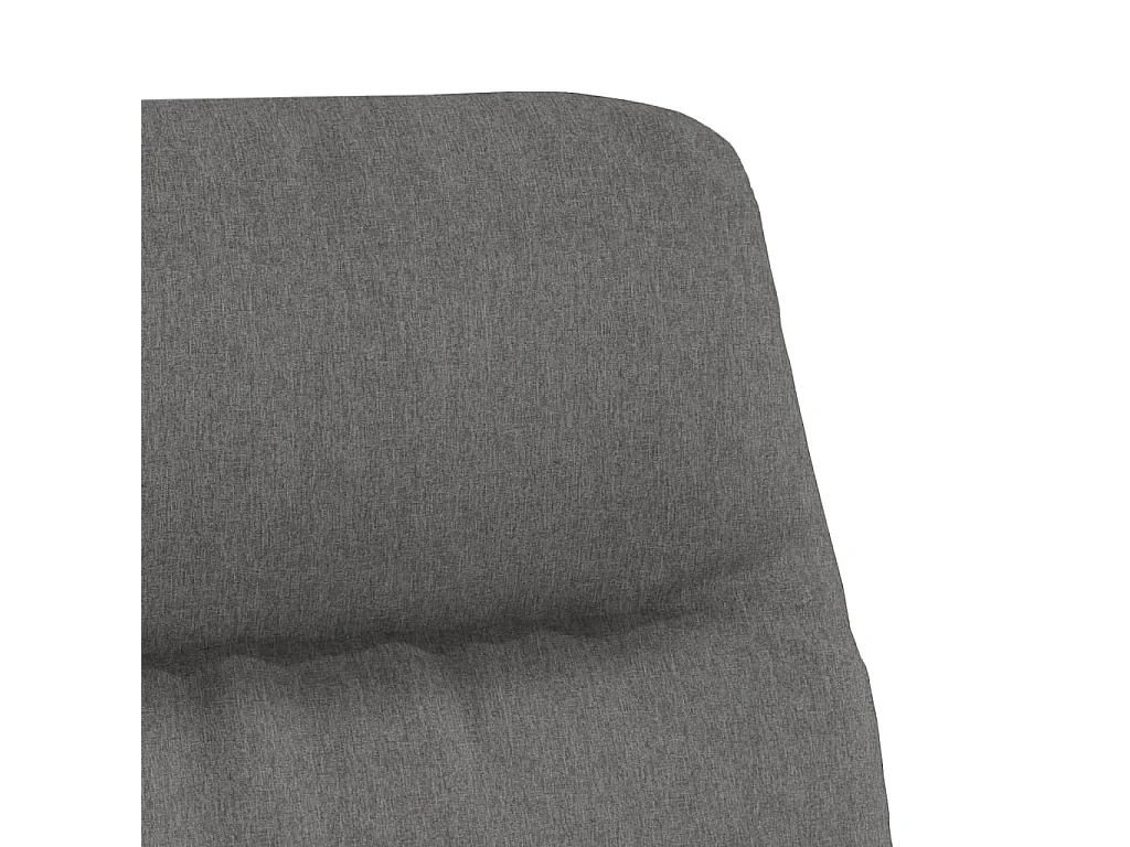 Chaise de relaxation moderne avec tabouret-Fauteuil de Salon Gris clair Tissu SHL3199