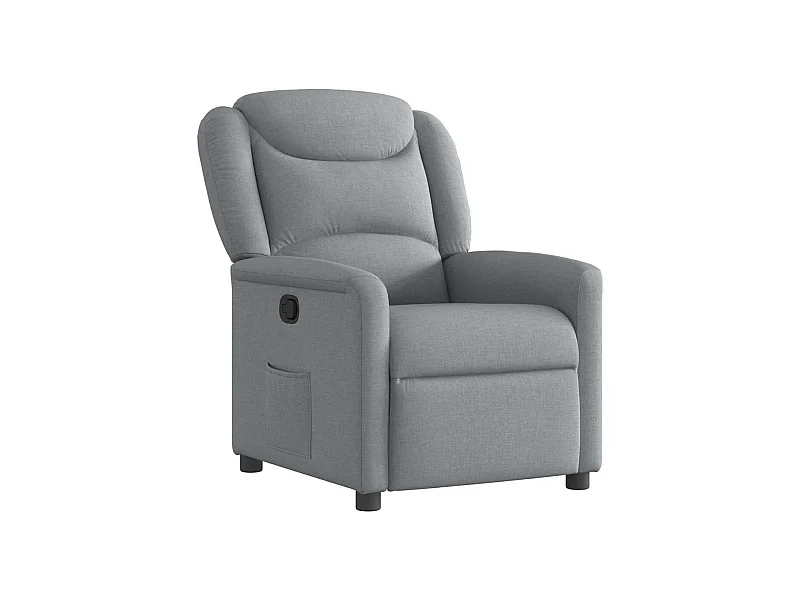 Sillón de relax | Sillón reclinable de tela gris claro SHL9846