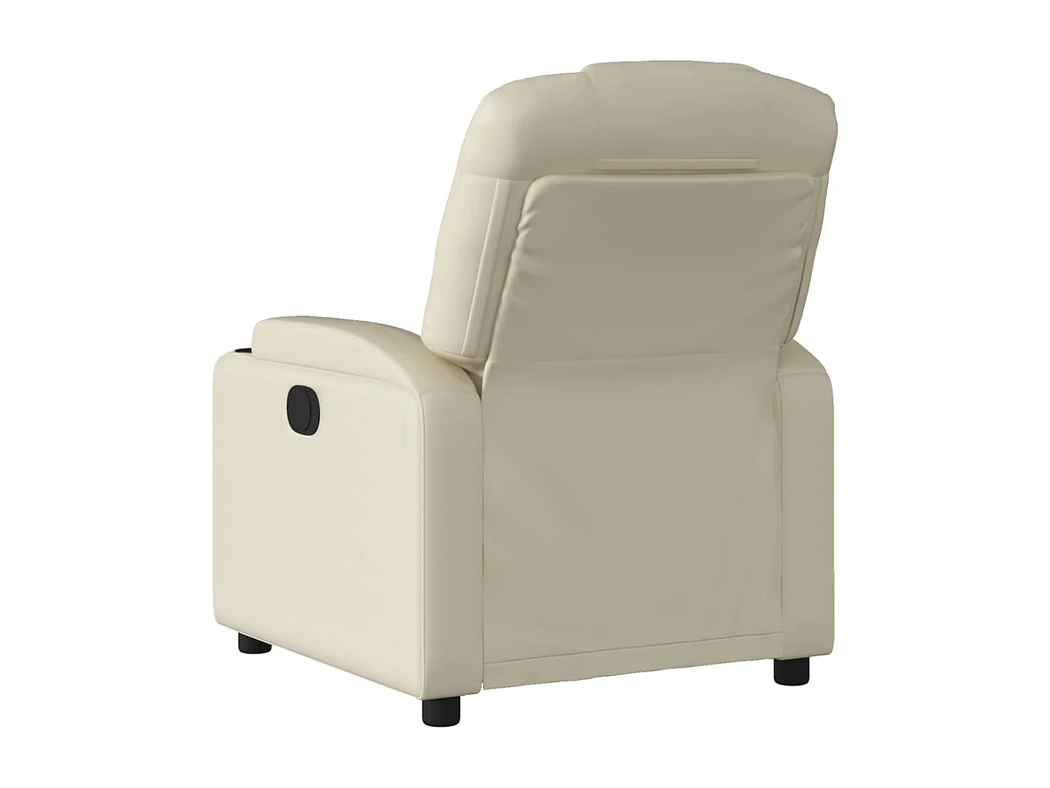 Sillón de relax | Sillón reclinable de cuero sintético crema SHL5201