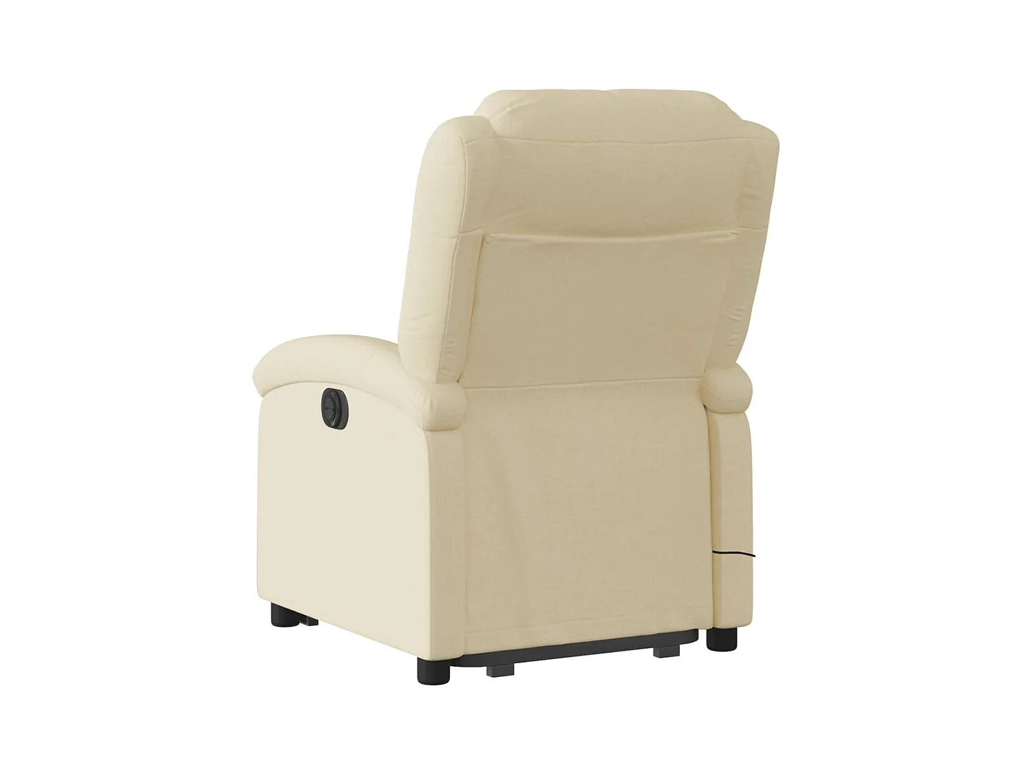 Silla de masaje reclinable de pie de tela color crema SHL4462