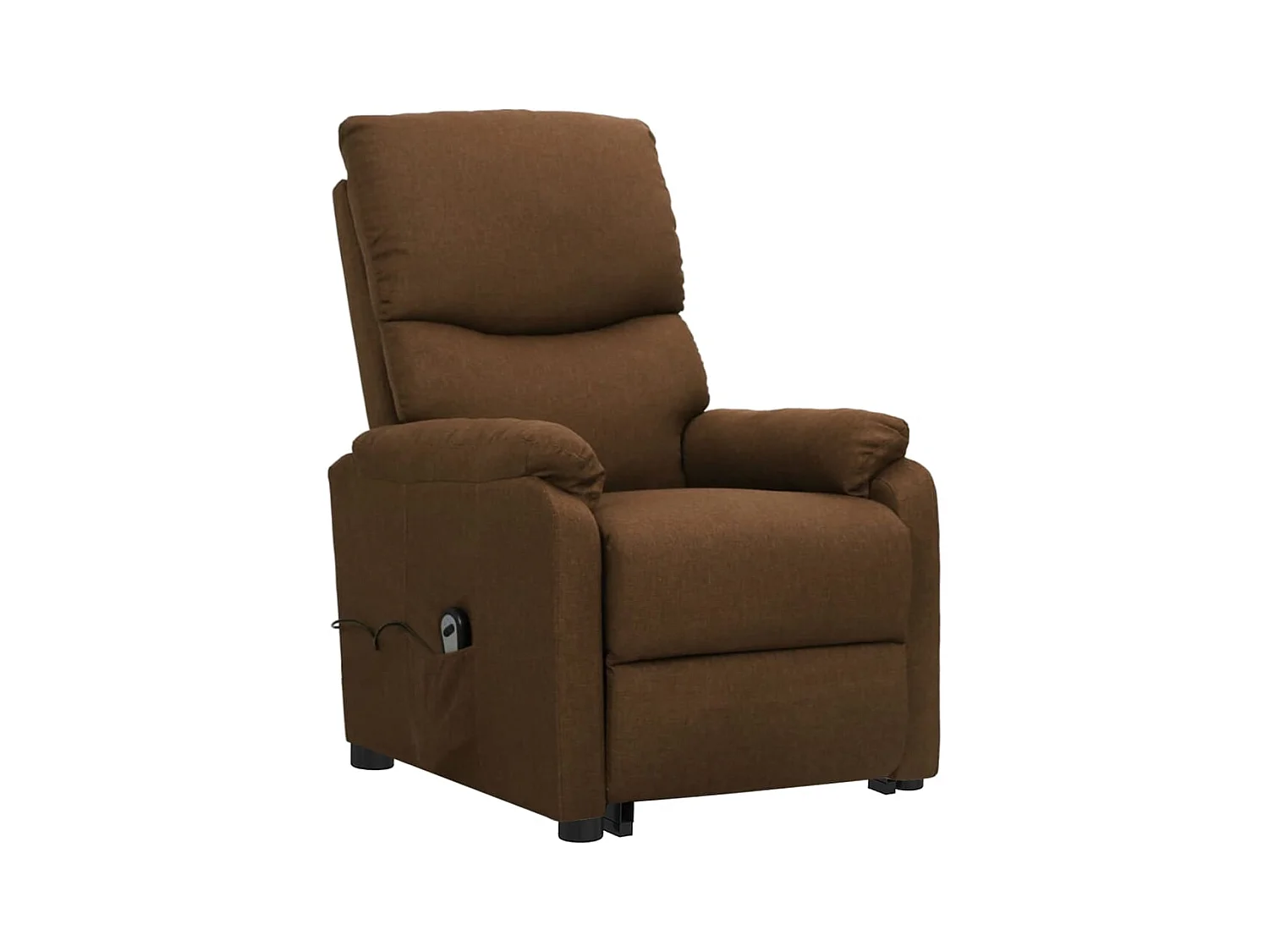 Fauteuil salon-Chaise d'appoint-Fauteuil Marron Tissu SHL5008