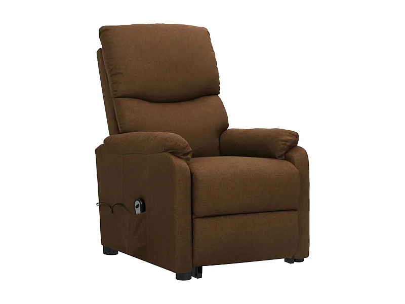 Fauteuil salon-Chaise d'appoint-Fauteuil Marron Tissu SHL5008