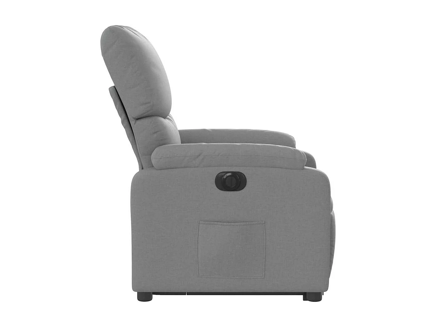 Silla de relax | Sillón eléctrico reclinable elevable de tela gris claro SHL5452