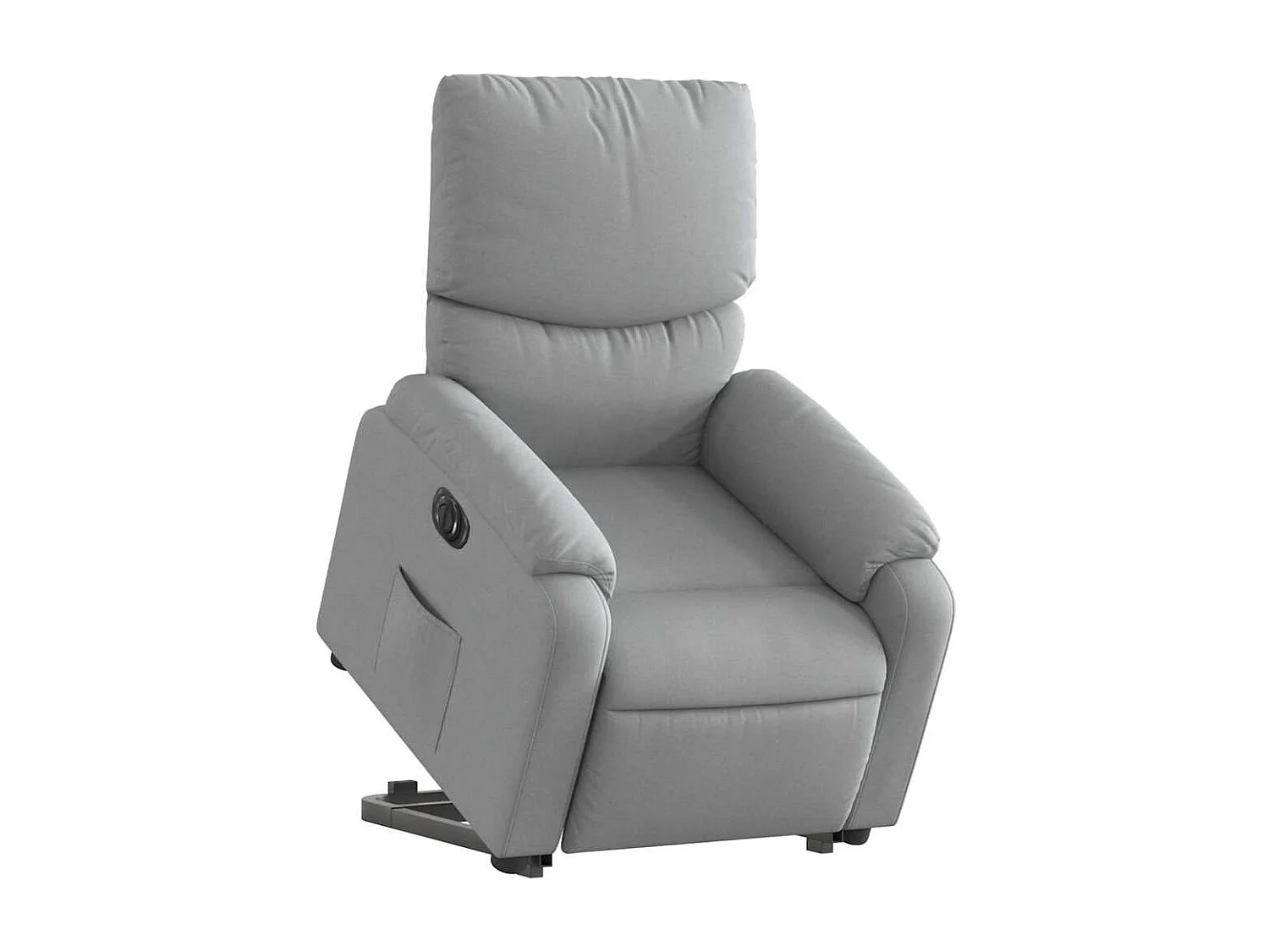 Fauteuil inclinable électrique-Chaise de relax-Fauteuil salon gris clair tissu SHL1387