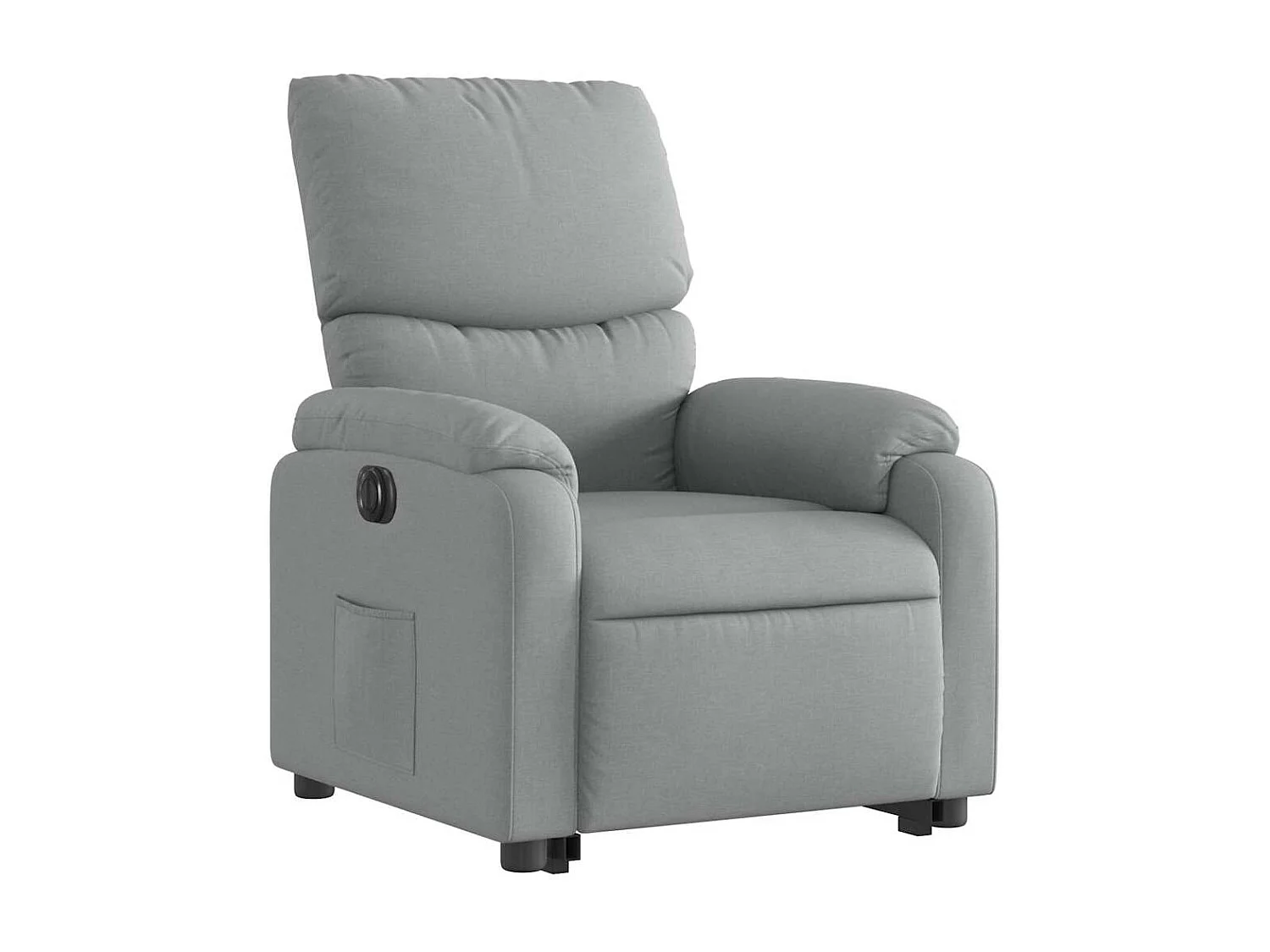 Fauteuil inclinable électrique-Chaise de relax-Fauteuil salon gris clair tissu SHL1387