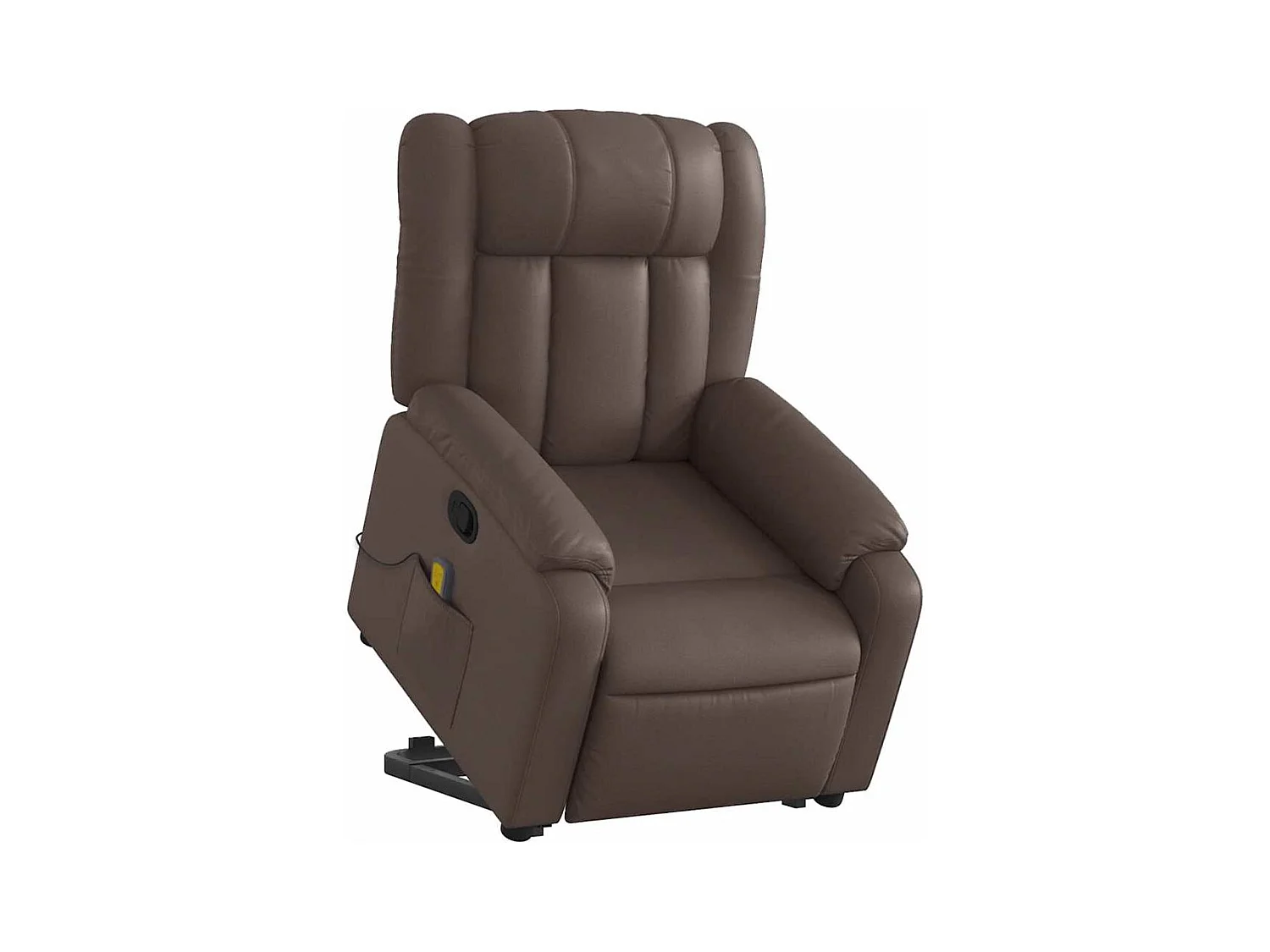 Fauteuil inclinable-Chaise de relax-Fauteuil de Massage Marron Similicuir SHL2382