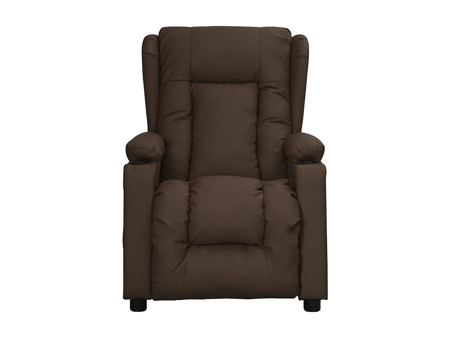 Sta-op-stoel | Relaxstoel kunstleer bruin