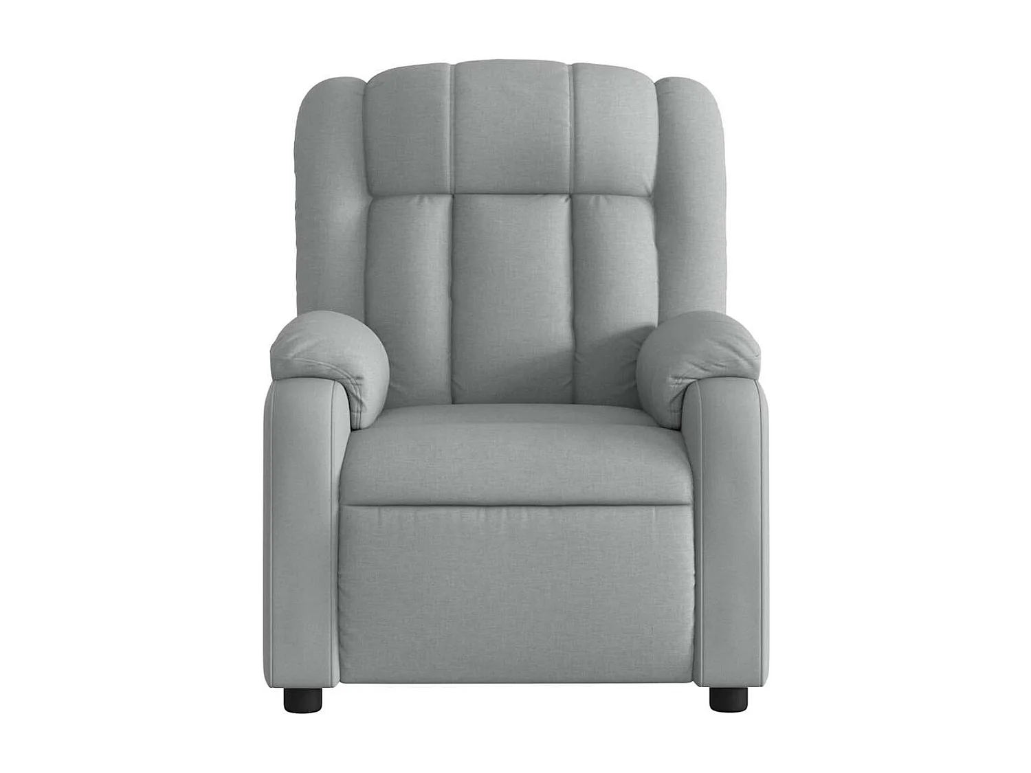Sillón de relax | Sillón reclinable de masaje de tela gris claro SHL7080