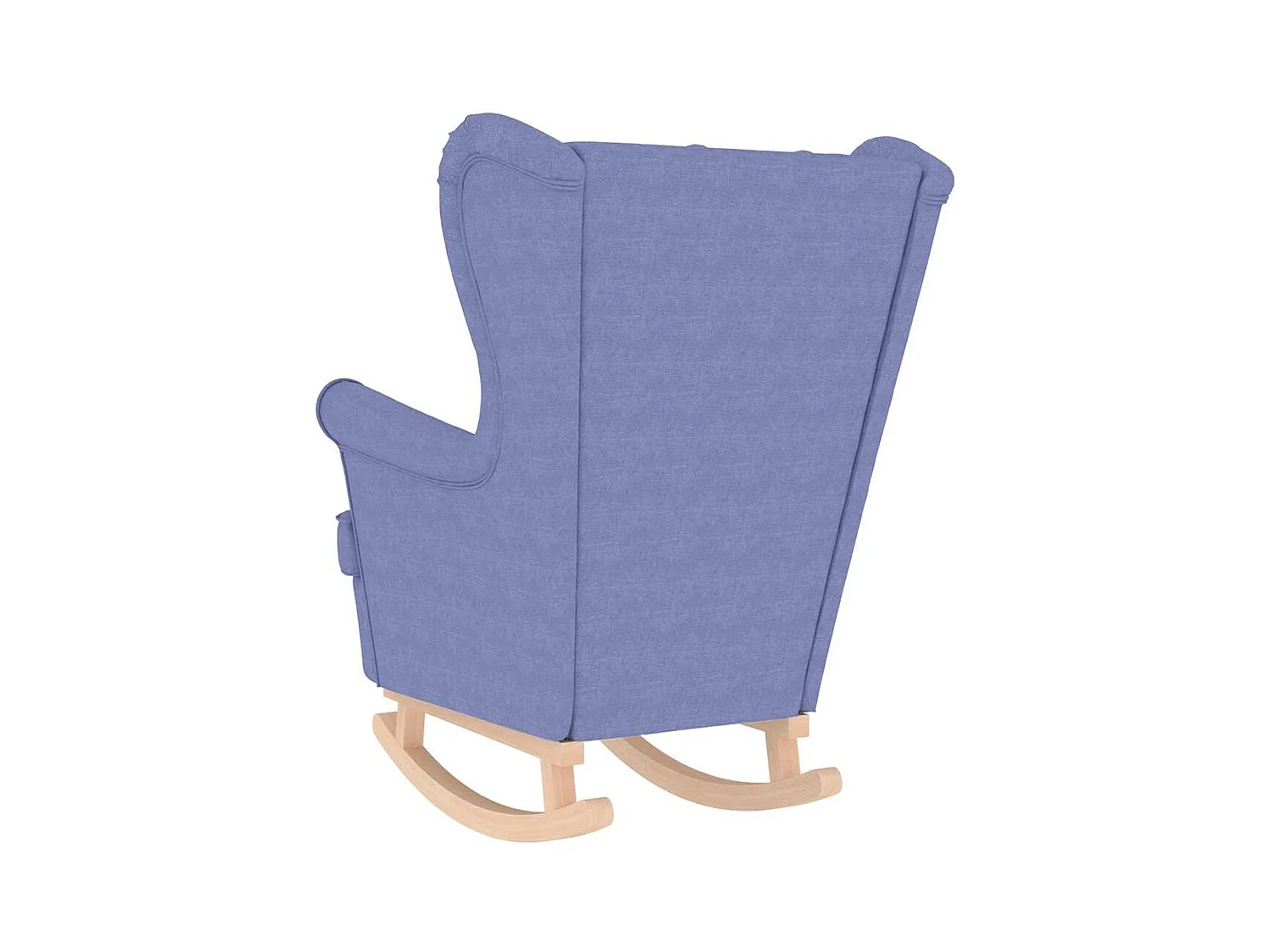 Cadeira de baloiço | Poltrona | Cadeira Relax 74x90x102 cm tecido azul ganga SHL148737