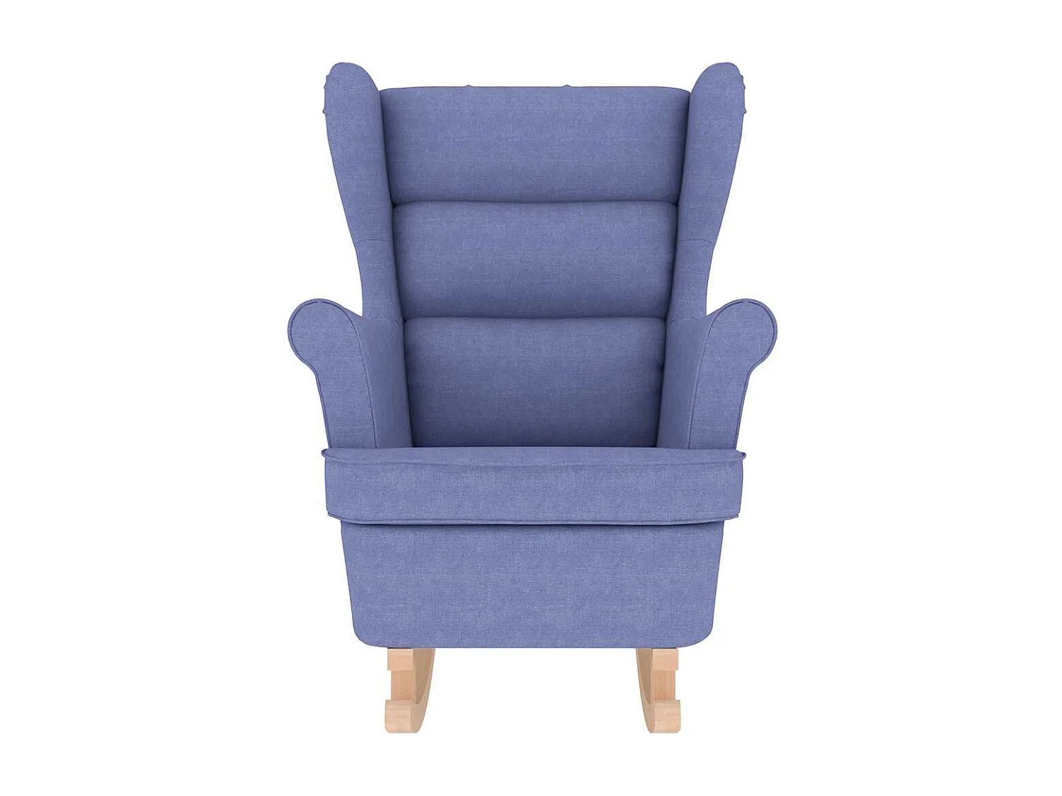 Fauteuil Salon-Chaise de relax-Fauteuil à Bascule bleu jean 74x90x102 cm tissu SHL4653