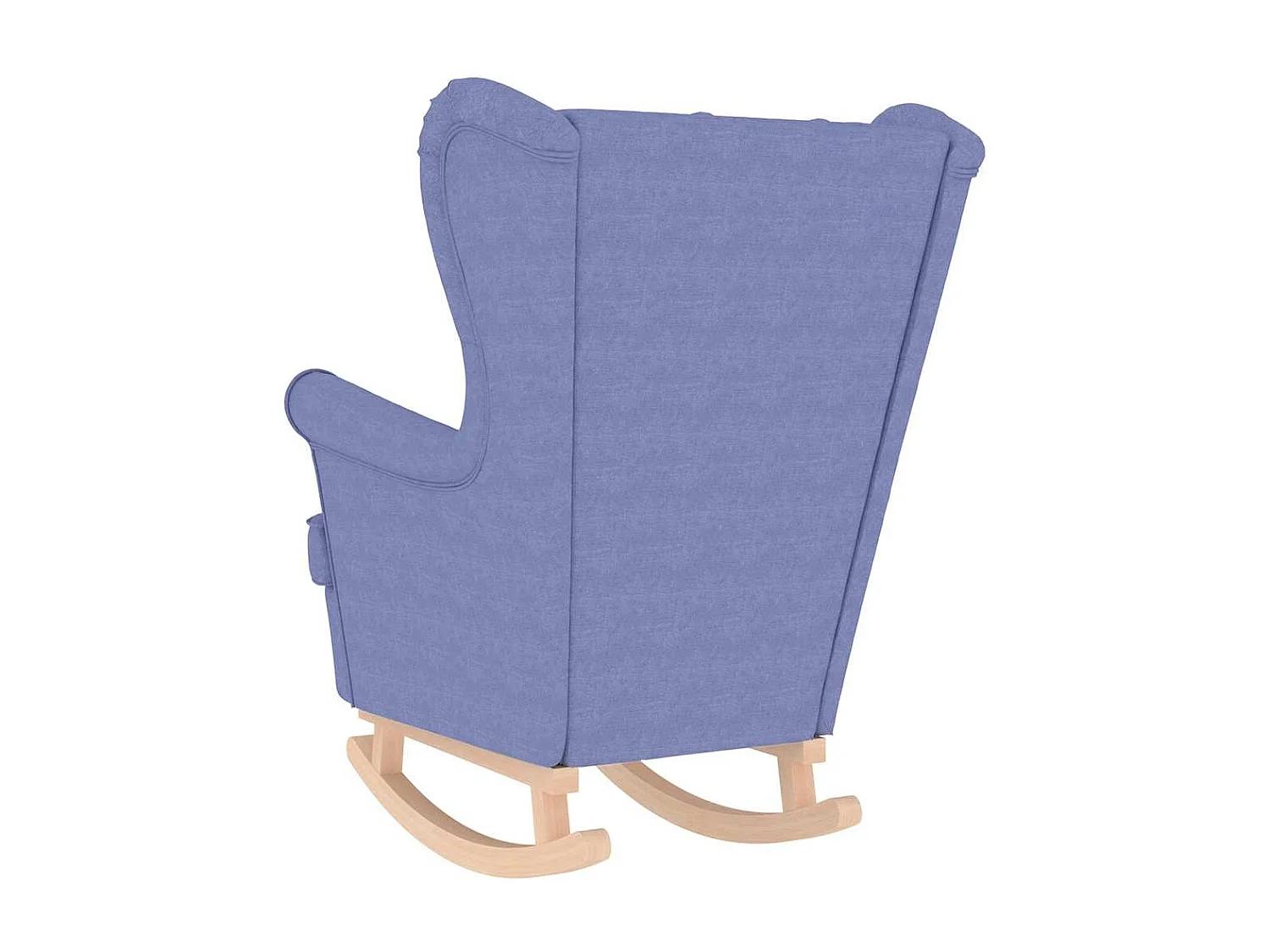 Fauteuil Salon-Chaise de relax-Fauteuil à Bascule bleu jean 74x90x102 cm tissu SHL4653