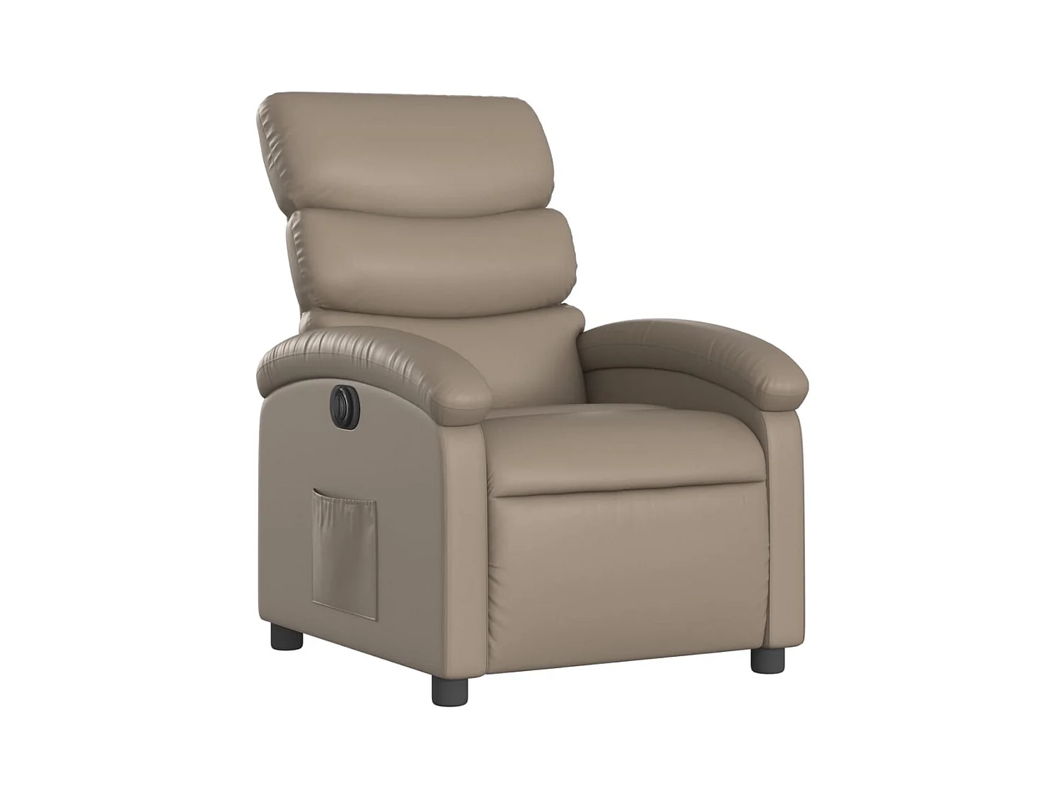 Sillón de relax | Sillón reclinable eléctrico de cuero sintético color capuchino SHL8213