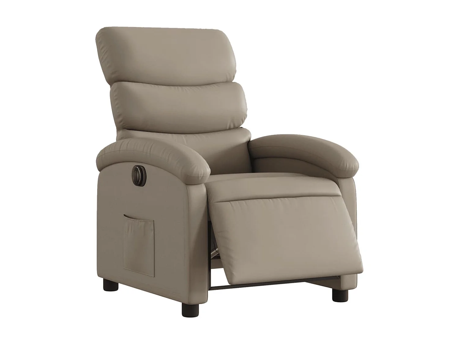 Relaxsessel Elektrisch | Lounge Sessel indoor Cappuccino-Braun Kunstleder SHL89809
