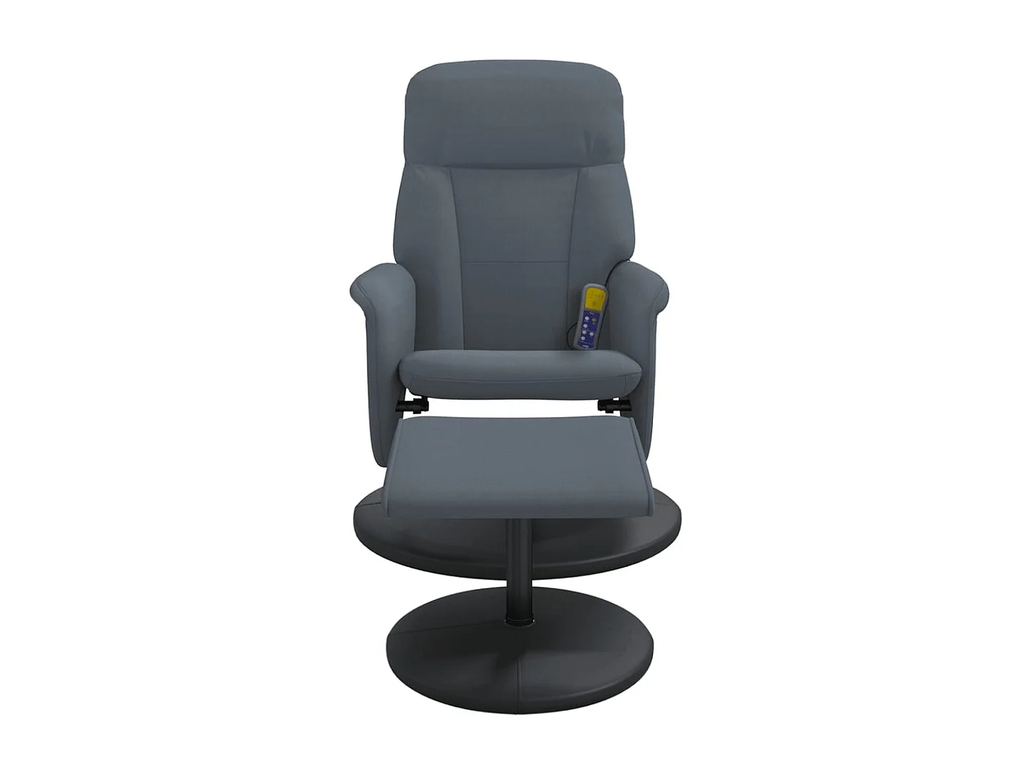 Massagesessel | Relaxsessel mit Fußhocker Dunkelgrau Samt SHL31927