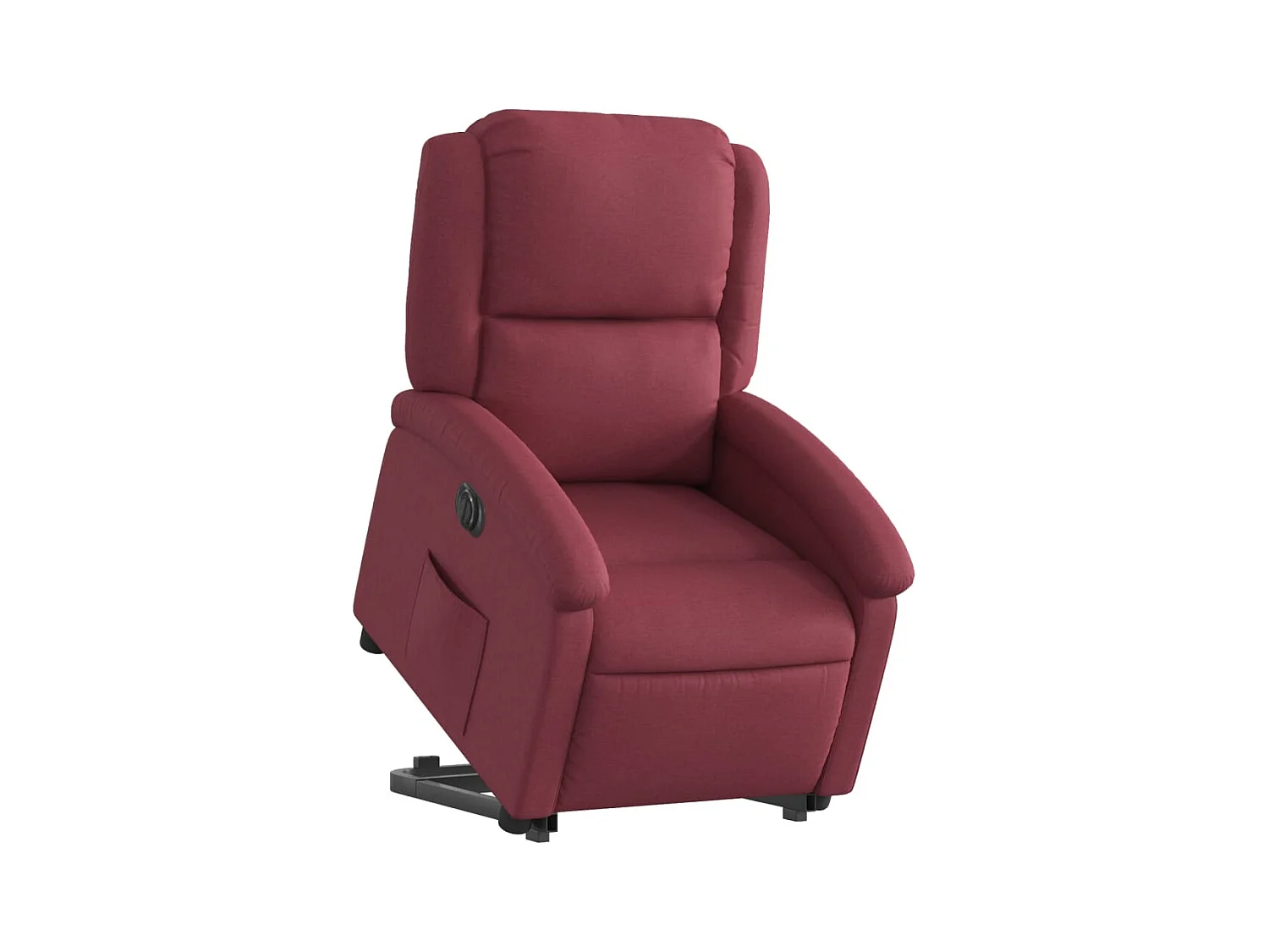 Silla de relax | Sillón eléctrico reclinable elevable de tela rojo tinto SHL5108