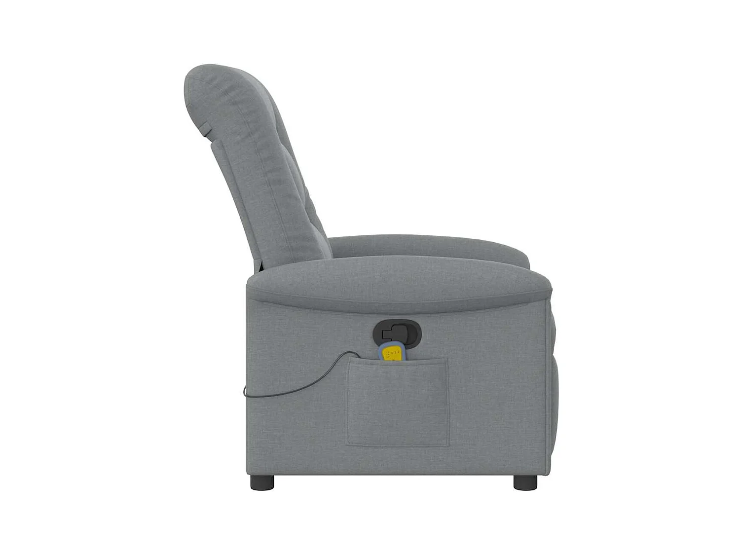 Fauteuil inclinable-Chaise de relax-Fauteuil de Massage Gris clair Tissu SHL4929