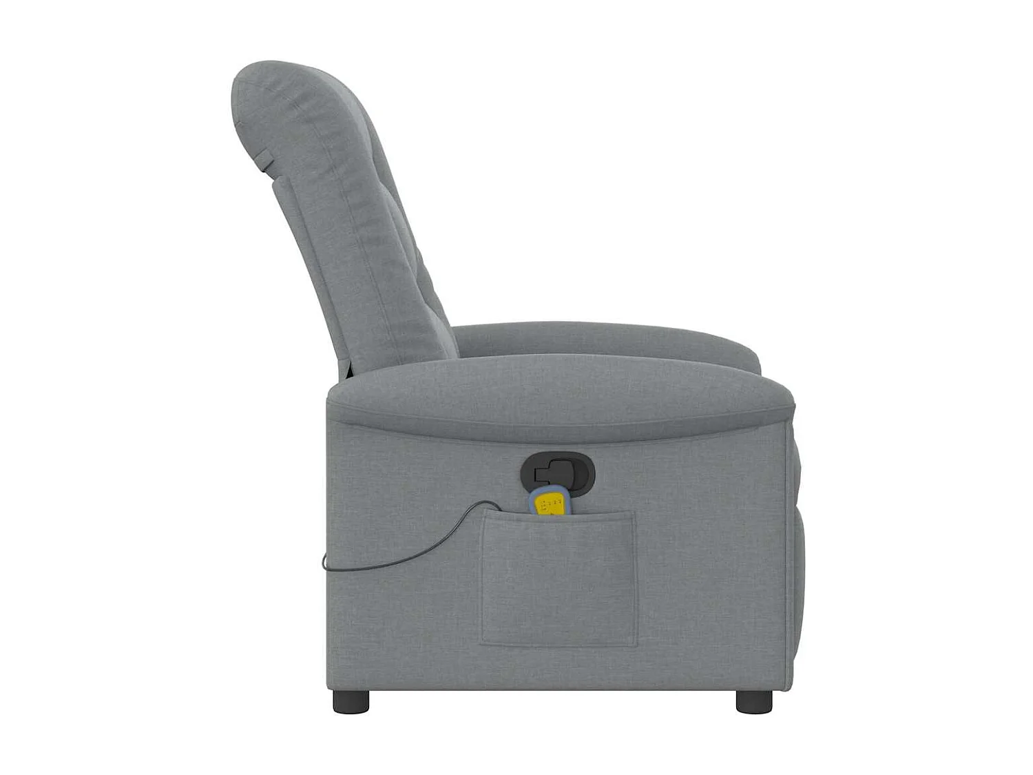 Fauteuil inclinable-Chaise de relax-Fauteuil de Massage Gris clair Tissu SHL4929