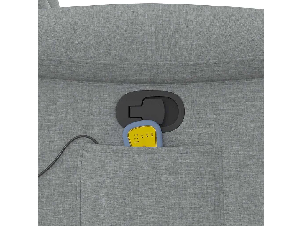 Fauteuil inclinable-Chaise de relax-Fauteuil de Massage Gris clair Tissu SHL4929