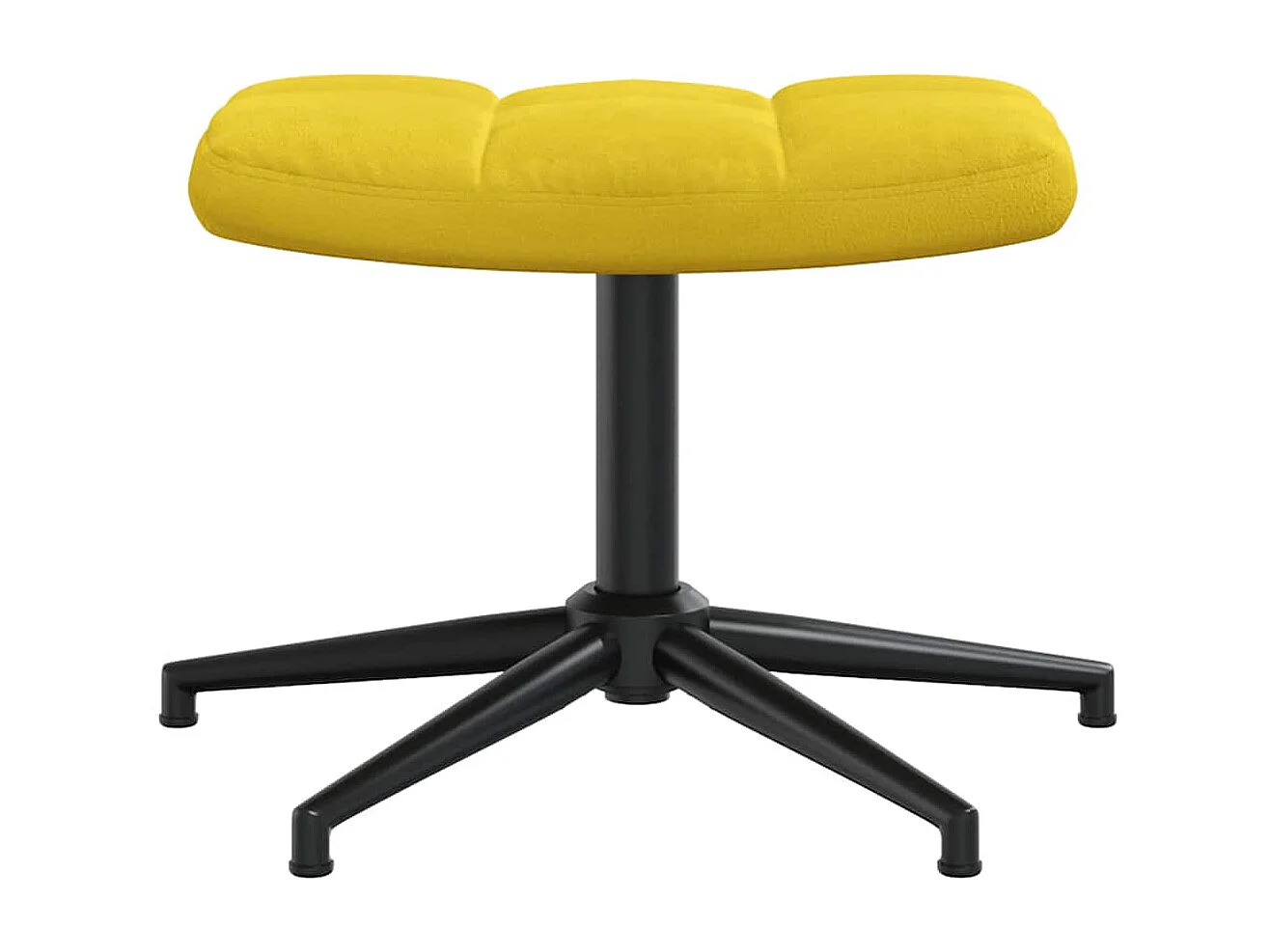 Sillón de relax | Silla de relax con taburete terciopelo amarillo mostaza SHL7033