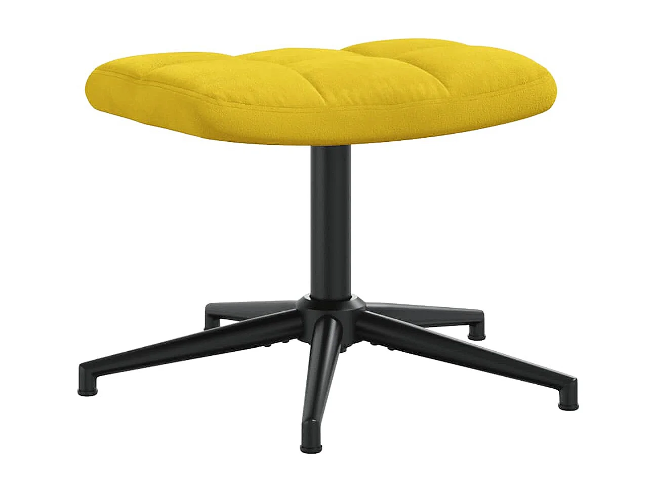 Relaxsessel mit Hocker | Lounge Sessel Senfgelb Samt SHL64973