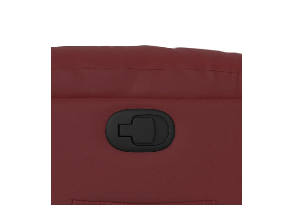 Sillón de relax | Sillón reclinable de cuero sintético rojo tinto SHL7307