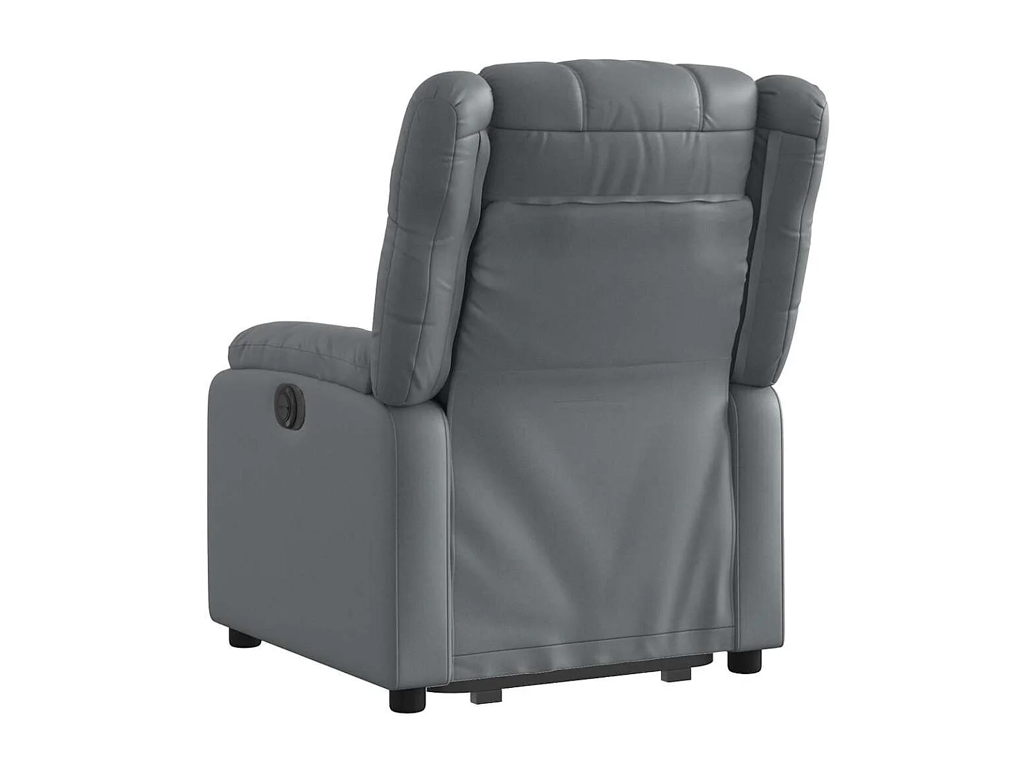 Sillón de relax | Sillón reclinable elevable cuero artificial gris SHL9572