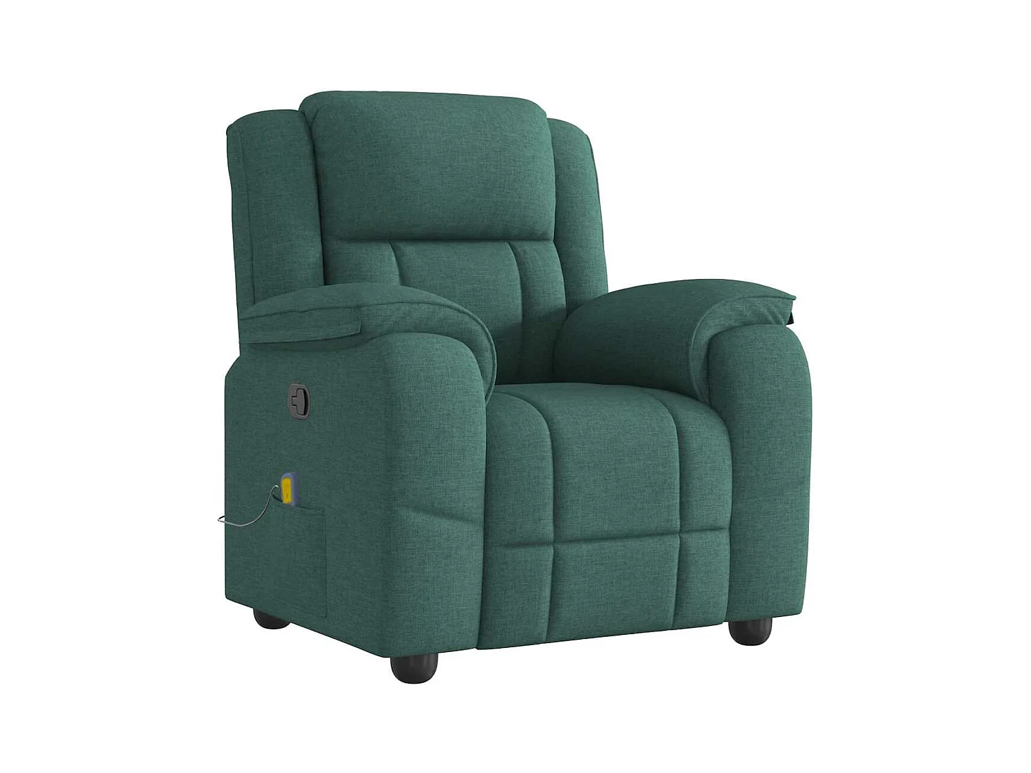 Fauteuil inclinable-Chaise de relax-Fauteuil de Massage Vert foncé Tissu SHL1204