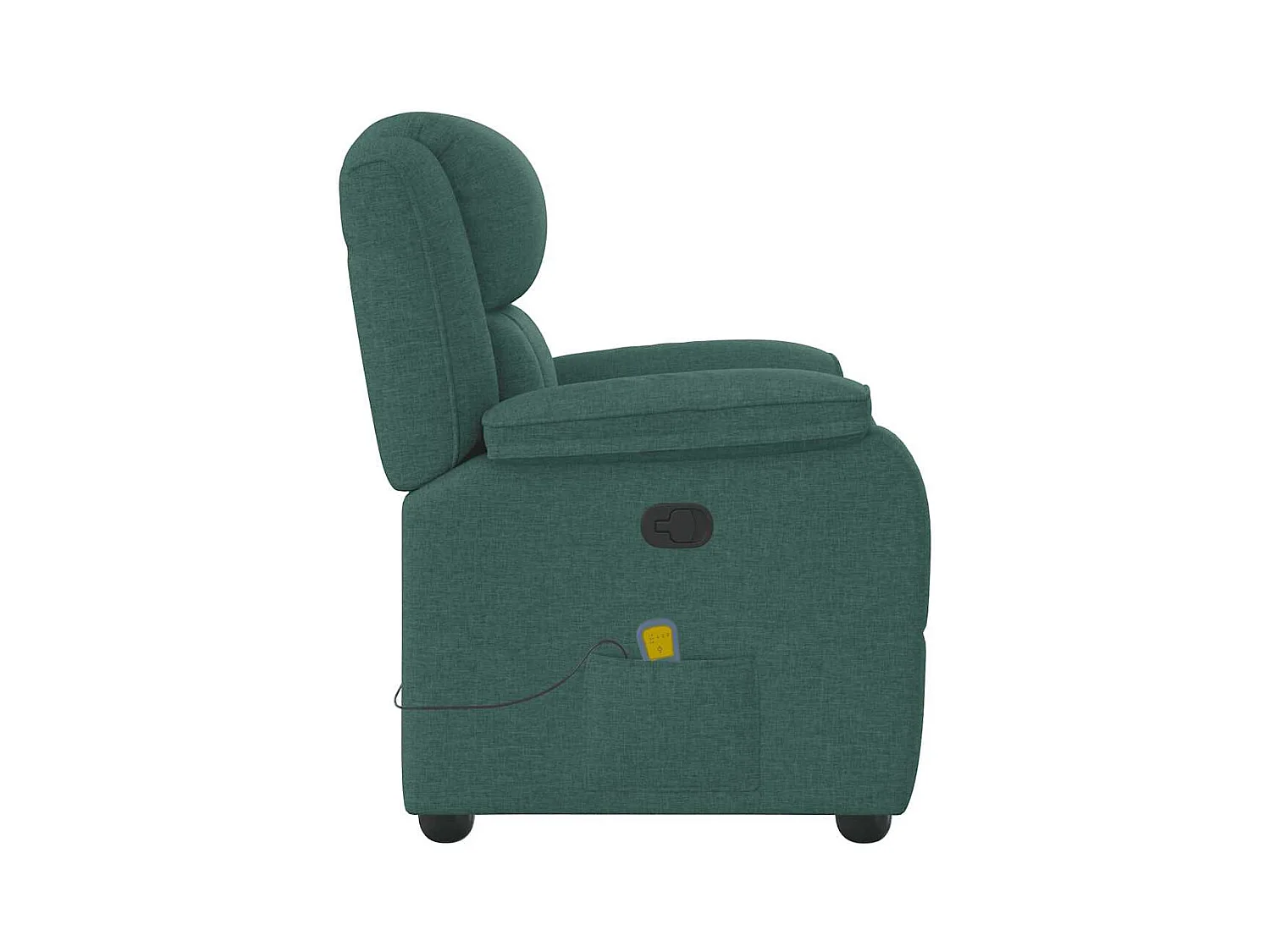 Sillón de salón | Silla | Sillón de masaje reclinable de tela verde oscuro SHL6667