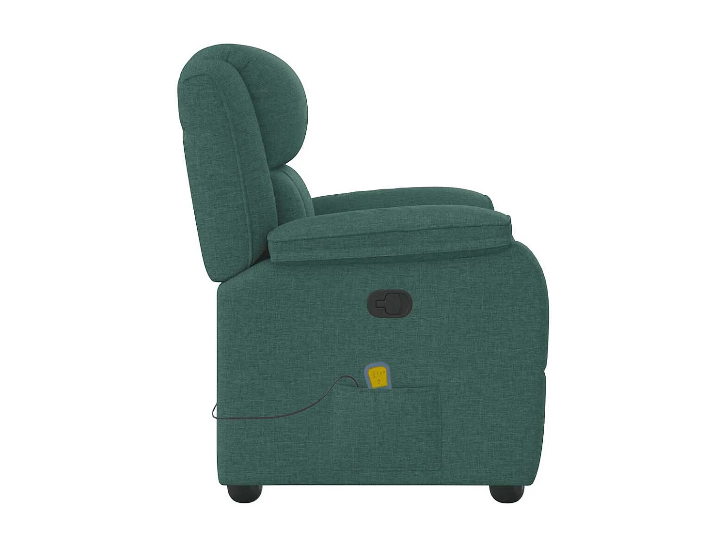 Fauteuil inclinable-Chaise de relax-Fauteuil de Massage Vert foncé Tissu SHL1204