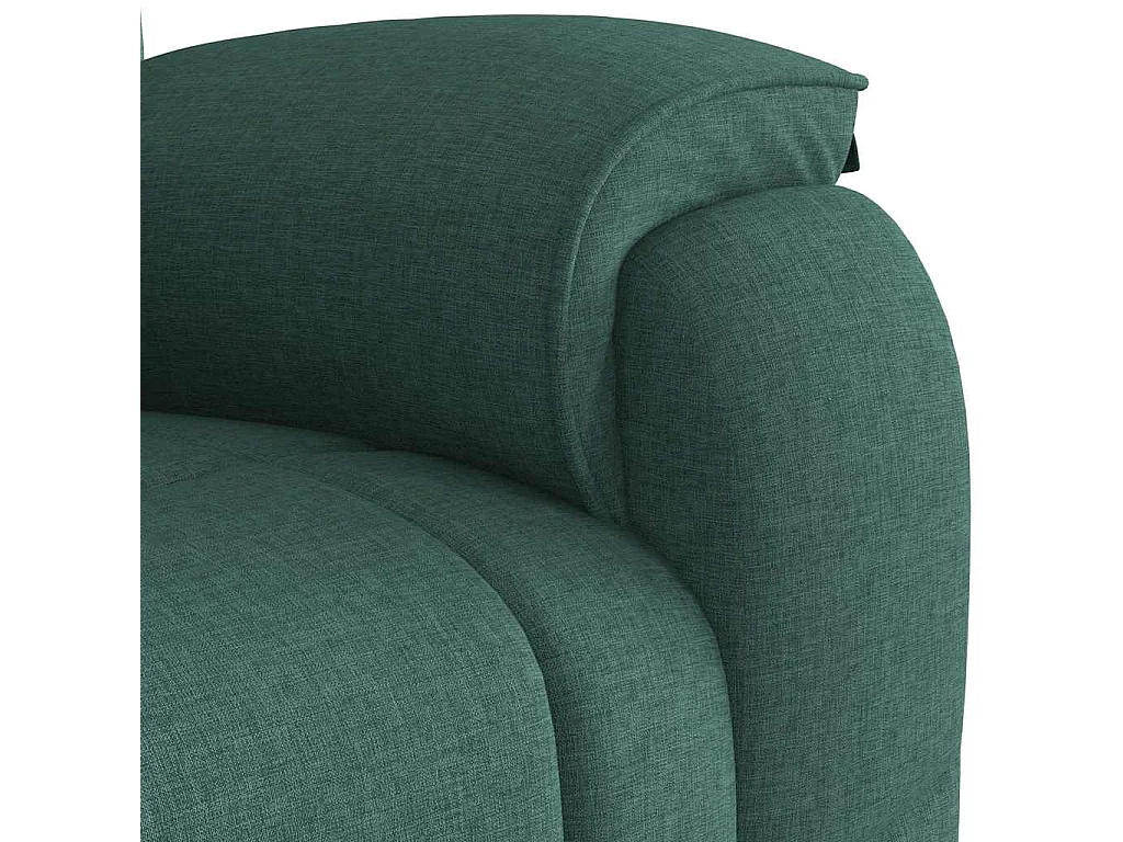 Fauteuil inclinable-Chaise de relax-Fauteuil de Massage Vert foncé Tissu SHL1204
