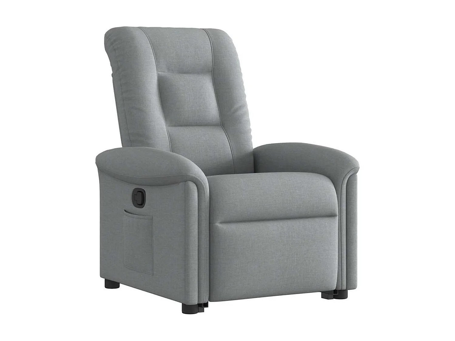 Fauteuil inclinable-Chaise de relax-Fauteuil TV Gris clair Tissu SHL2542