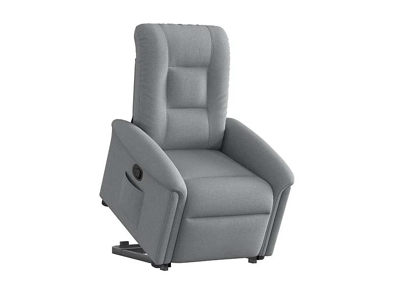 Fauteuil inclinable-Chaise de relax-Fauteuil TV Gris clair Tissu SHL2542