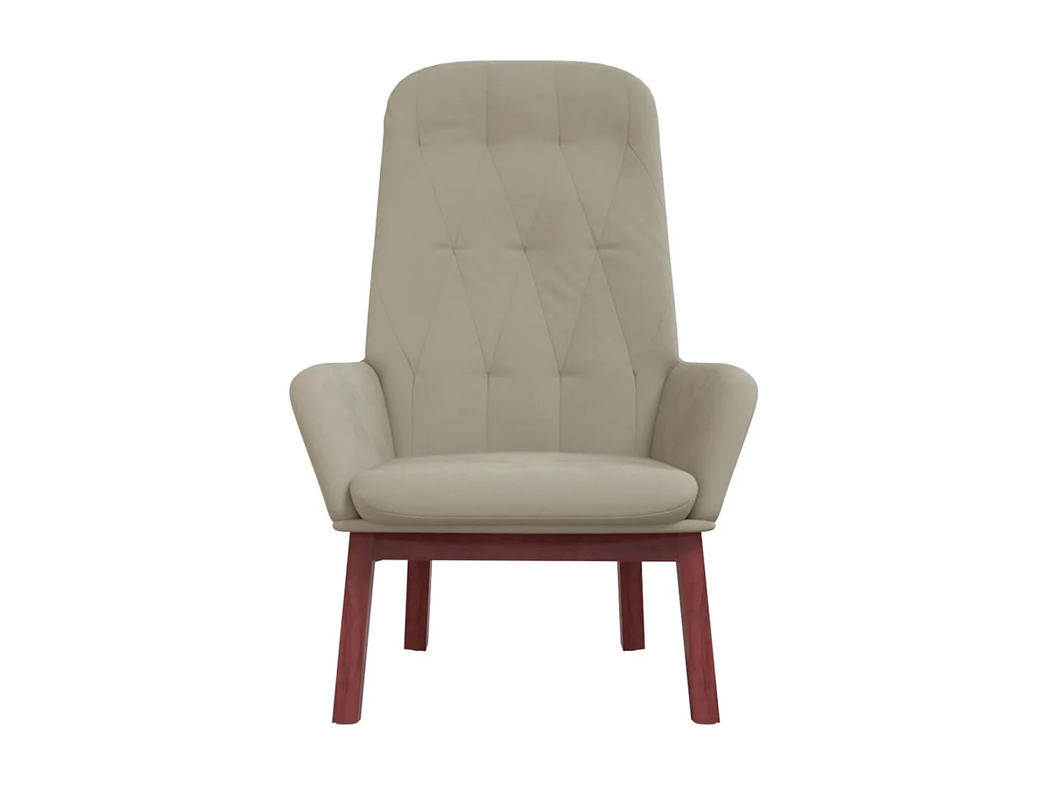 Chaise de relaxation-Fauteuil de Salon Gris clair Velours SHL1323