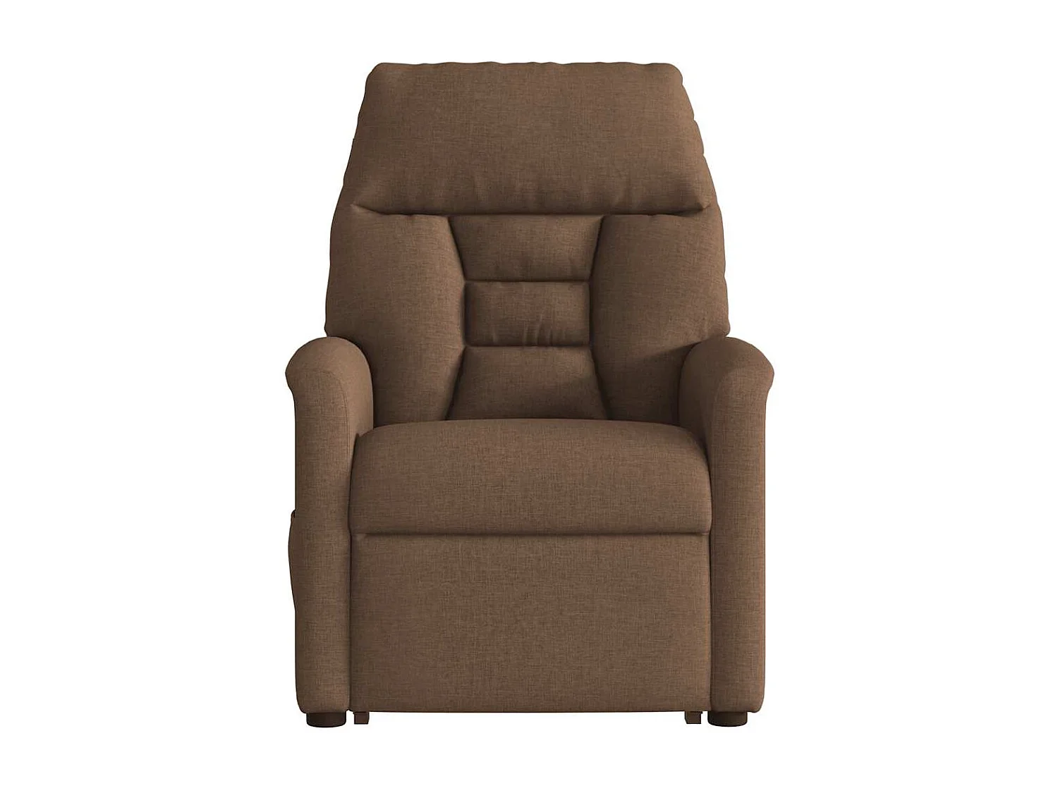 Fauteuil inclinable-Chaise de relax-Fauteuil de Massage Marron Tissu SHL3818