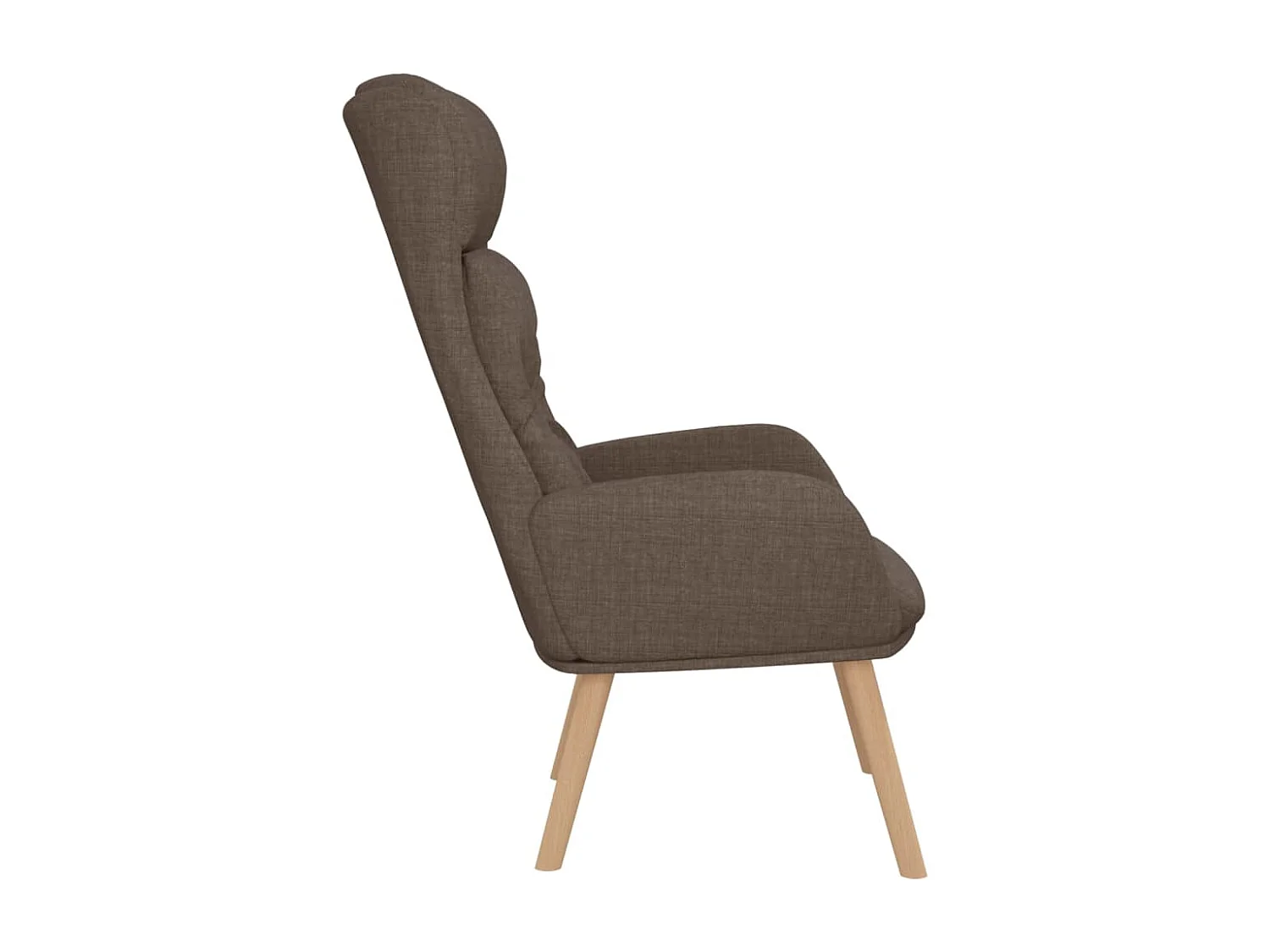 Chaise de relaxation-Fauteuil de Salon Taupe Tissu SHL1012