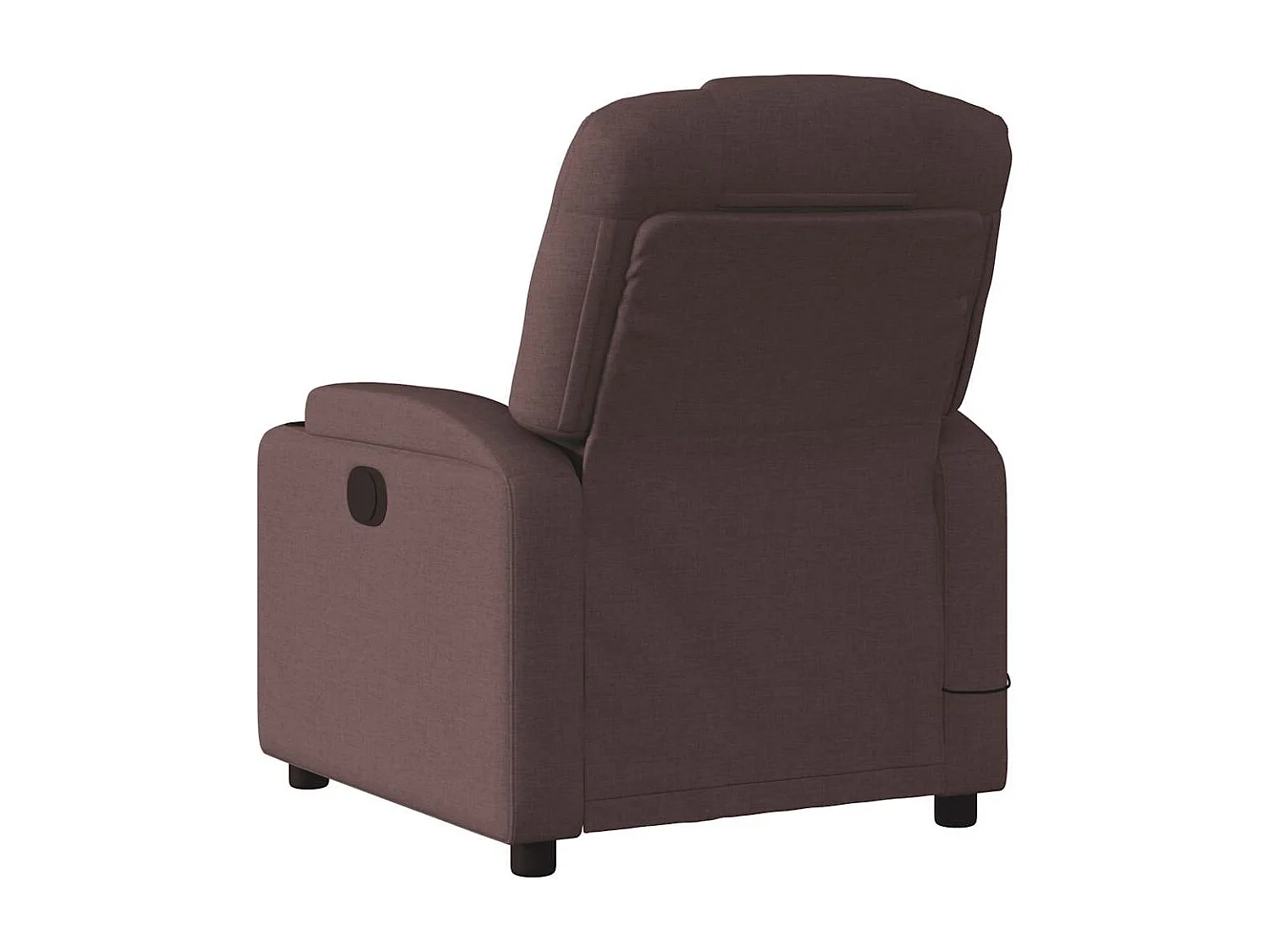 Fauteuil inclinable-Chaise de relax-Fauteuil de Massage Marron foncé Tissu SHL4470