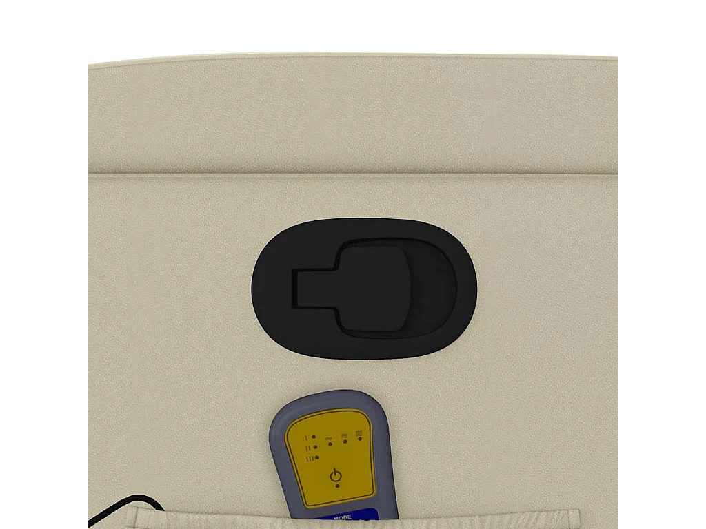 Relaxsessel | Massagesessel mit Relaxfunktion, Kunstleder, Creme SHL84829