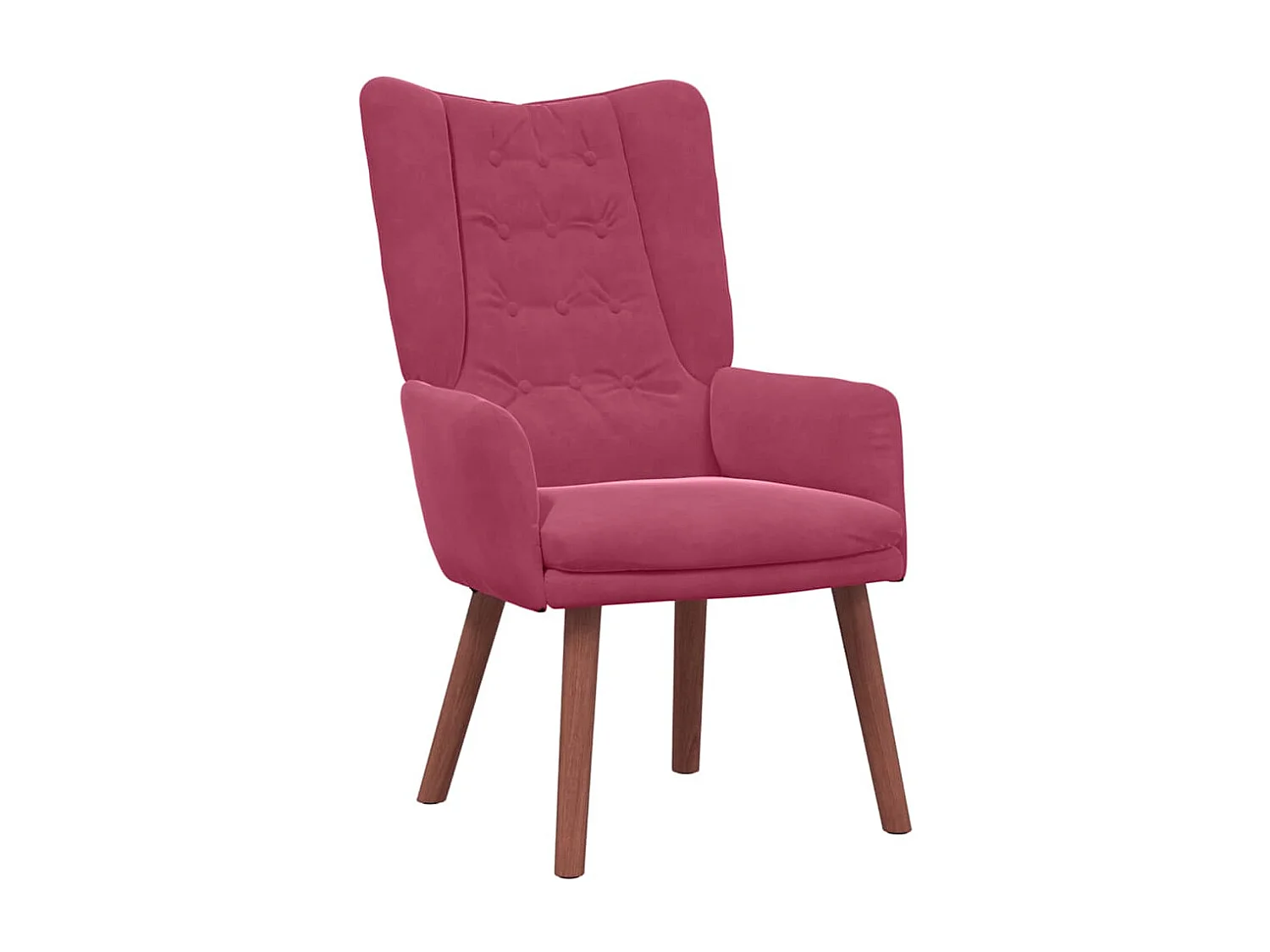 Relaxsessel | Lounge Sessel für Wohnzimmer Weinrot 63x67x94 cm Samt SHL95560