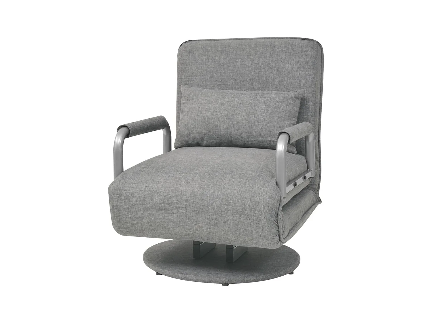 Silla giratoria y sofá cama tela gris claro SHL5642