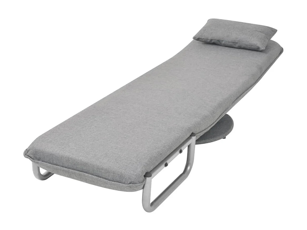 Silla giratoria y sofá cama tela gris claro SHL5642