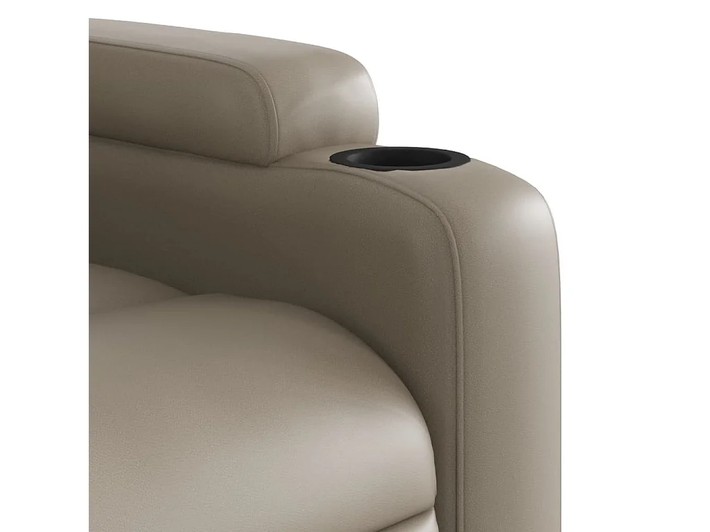 Relaxsessel | Lounge Sessel für Wohnzimmer Cappuccino-Braun Kunstleder SHL97453