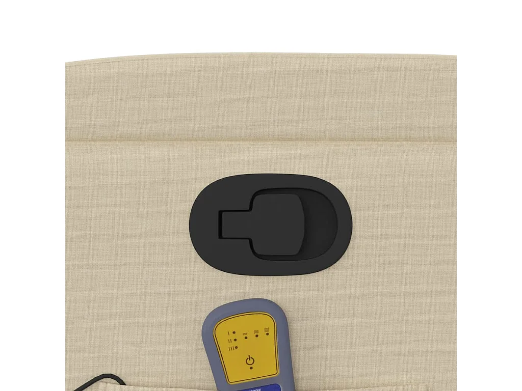 Fauteuil inclinable-Chaise de relax-Fauteuil de Massage crème tissu SHL1050