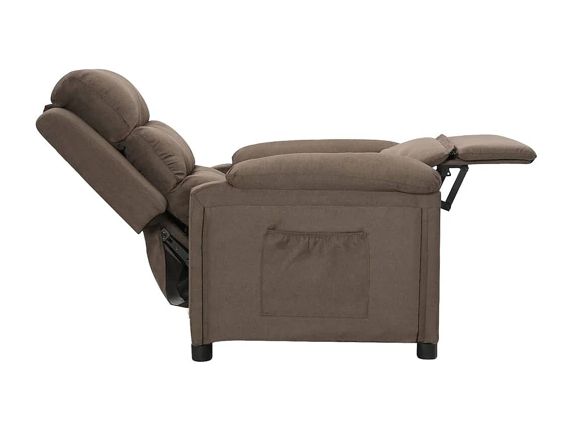Relaxsessel | Lounge Sessel für Wohnzimmer Taupe Stoff SHL40547