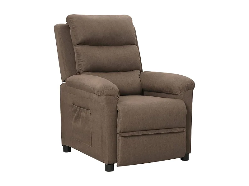 Fauteuil inclinable-Fauteuil de salon Taupe Tissu SHL4579
