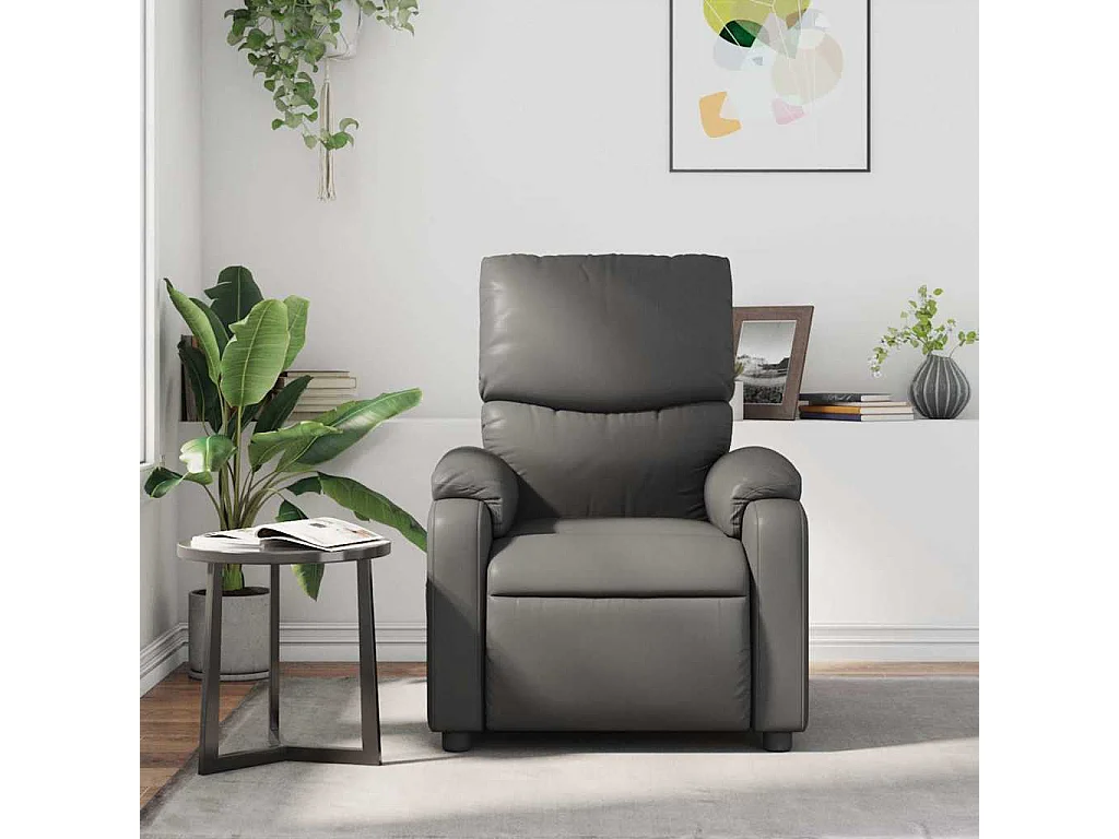 Relaxsessel | Massagesessel Grau Kunstleder SHL83738