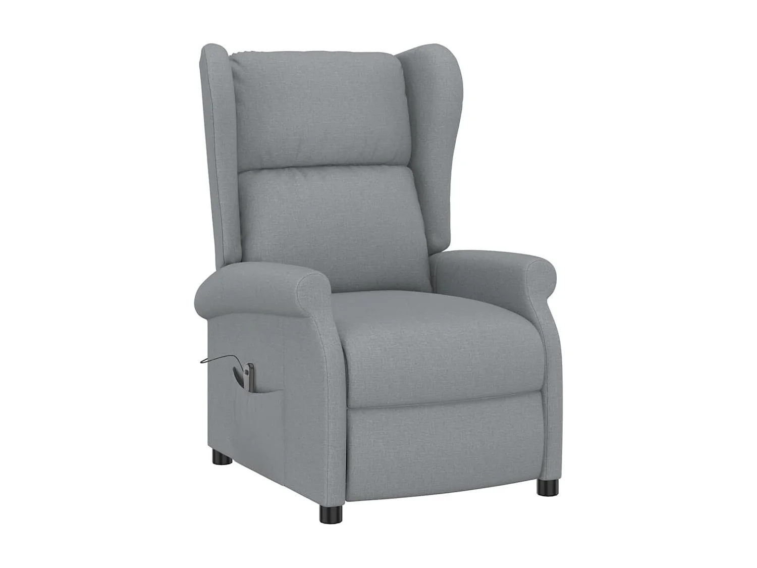 Fauteuil inclinable électrique-Chaise de relax à oreilles gris clair tissu SHL4431