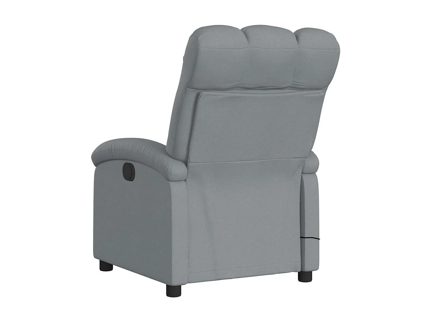 Sillón de relax | Sillón reclinable de masaje de tela gris claro SHL2596