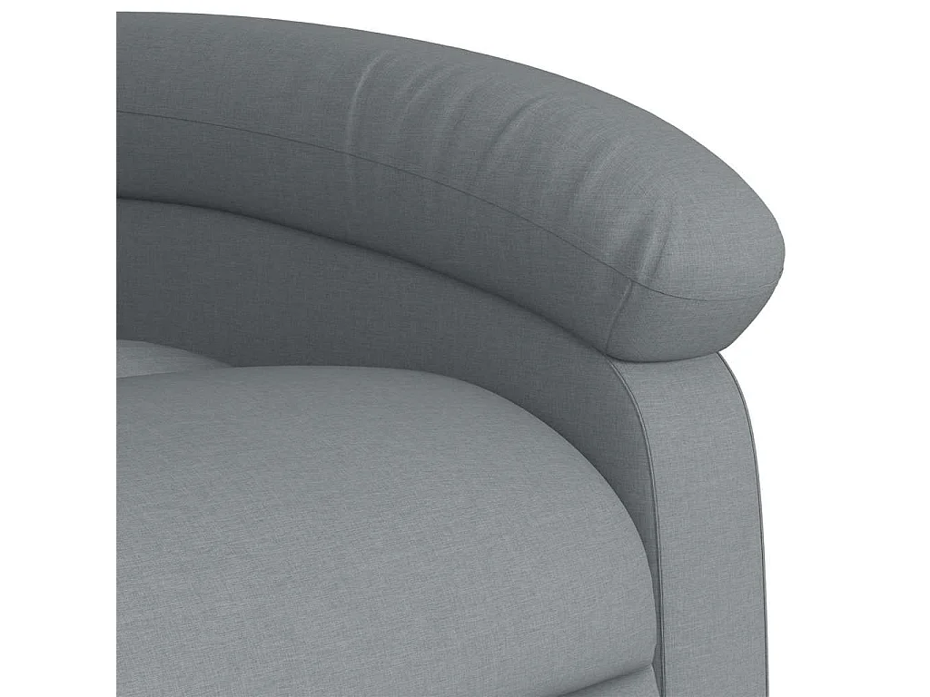 Fauteuil inclinable-Chaise de relax-Fauteuil de Massage Gris clair Tissu SHL1151