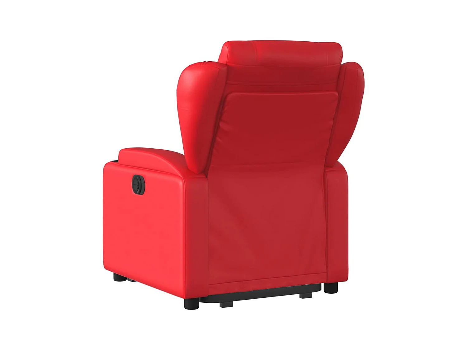 Sillón de relax | Sillón reclinable elevable cuero artificial rojo SHL3650