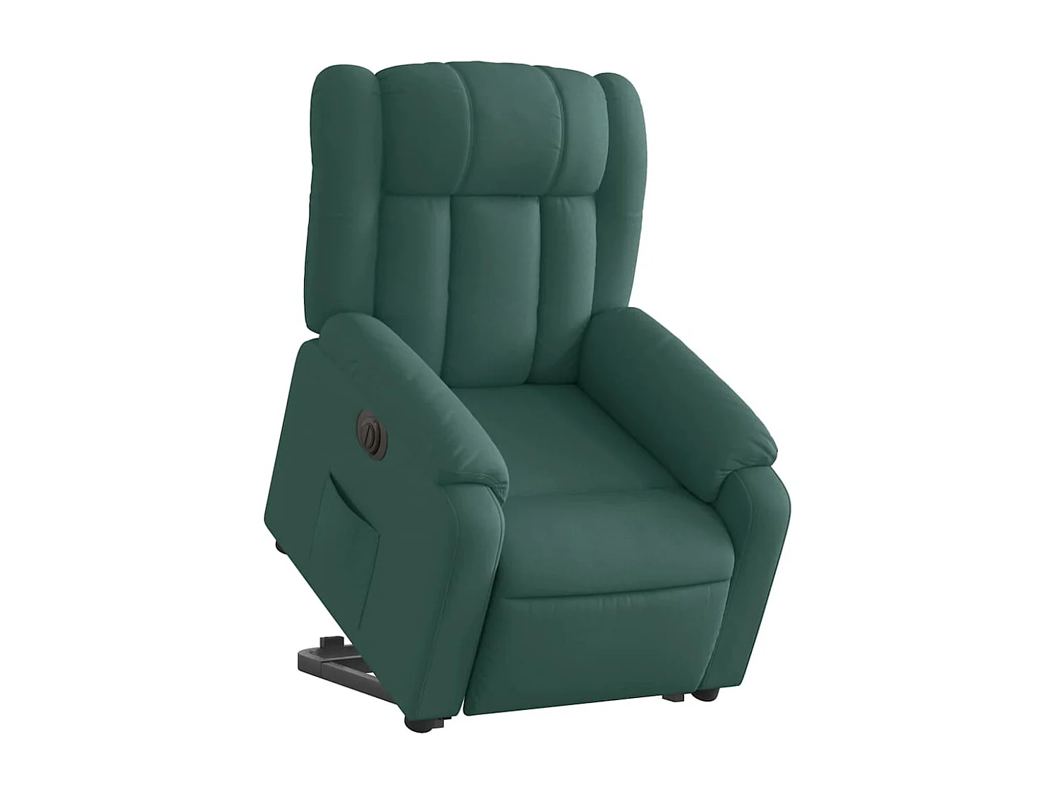 Fauteuil inclinable électrique-Chaise de relax-Fauteuil salon vert foncé tissu SHL1992